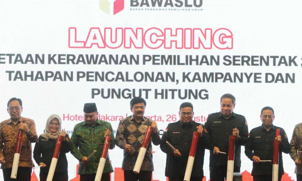 alt="bawaslu luncurkan pemetaan kerawanan pemilu 2024"