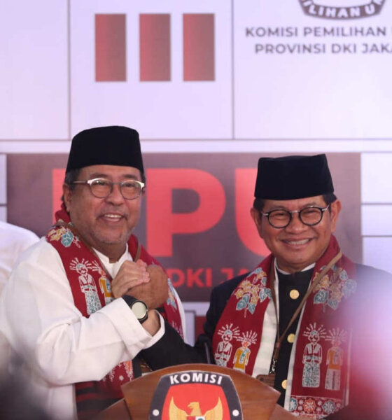 alt="Pramono Anung-Rano Karno daftar Pilgub DKI Jakarta"