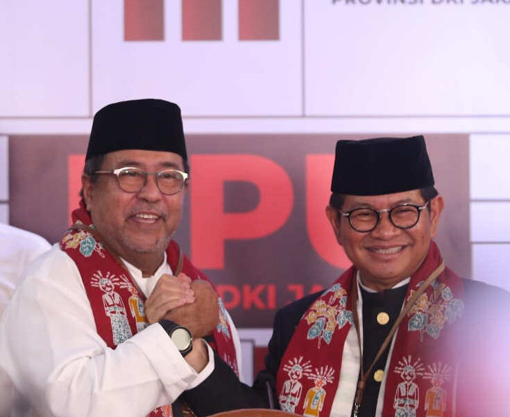 alt="Pramono Anung-Rano Karno daftar Pilgub DKI Jakarta"