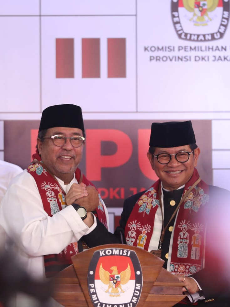 alt="Pramono Anung-Rano Karno daftar Pilgub DKI Jakarta"