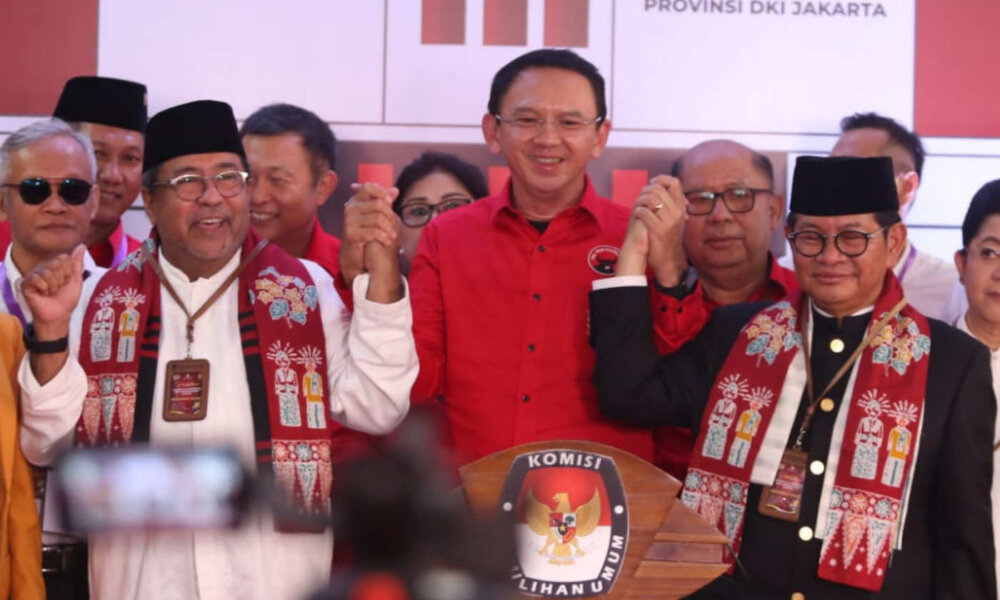 alt="Pramono Anung-Rano Karno daftar Pilgub DKI Jakarta"