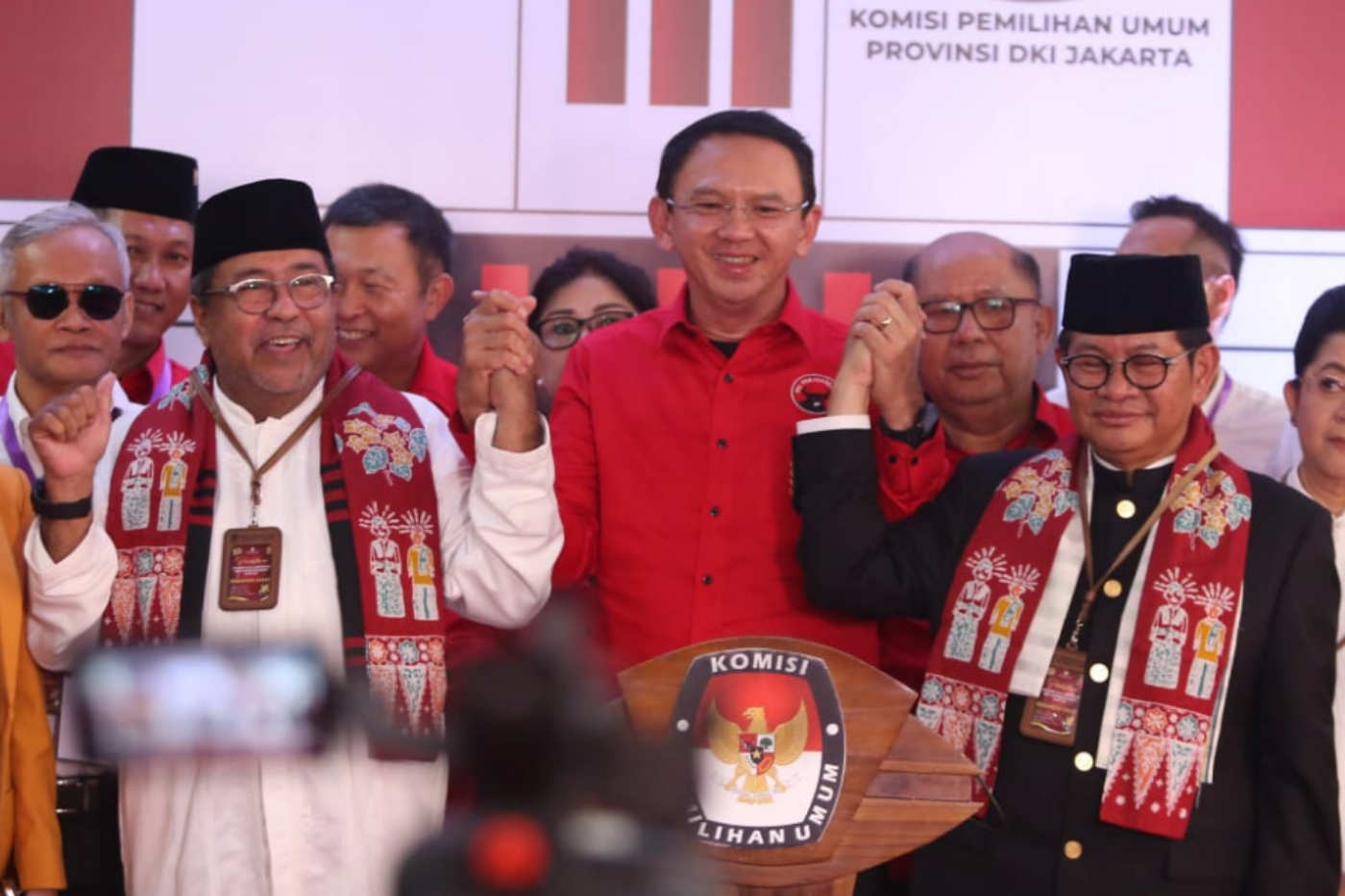 alt="Pramono Anung-Rano Karno daftar Pilgub DKI Jakarta"