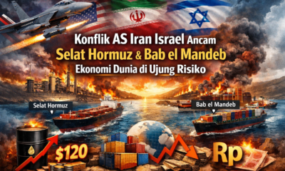 Ilustrasi Konflik Iran vs AS-Israel, pacu ekonomi global.