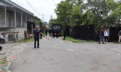 olah TKP keributan di Jalan Kesehatan, mimika