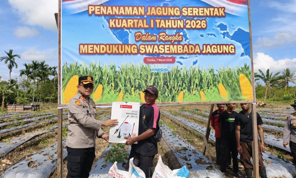 penanaman jagung Polres Mimika