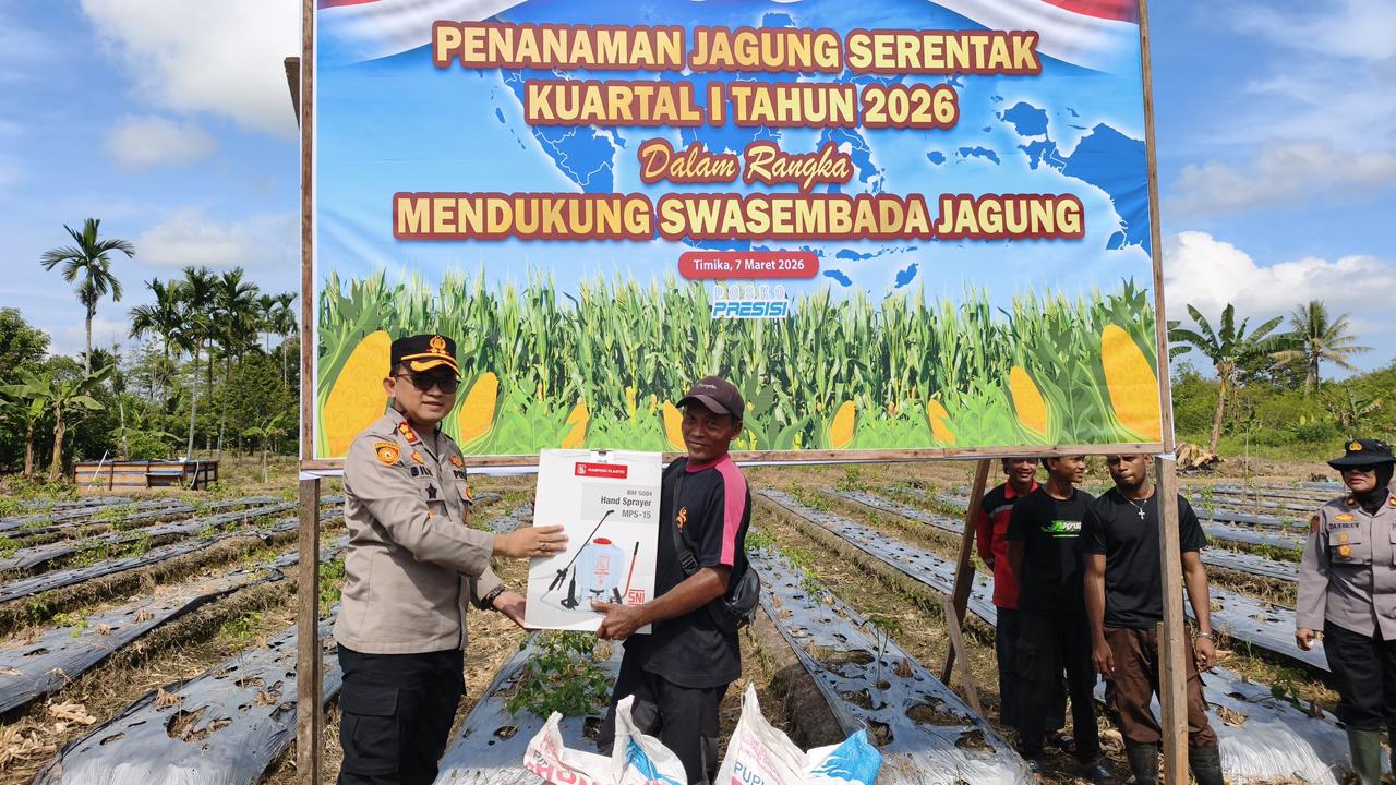 penanaman jagung Polres Mimika