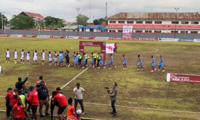 Pertandingan Persipani Paniai melawan Persipuncak Puncak Cartenz pada Liga 4 Papua Tengah di Stadion Wania Imipi Mimika.