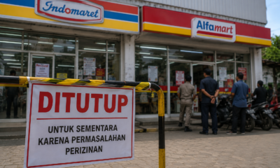MINIMARKET ALFAMART DAN INDOMARET DITUTUP