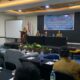 Suasana workshop tujuh dimensi lansia tangguh bagi tenaga kesehatan dan kader Kabupaten Mimika di Ballroom Hotel Horison