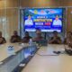 Foto bersama jajaran BRIDA Kabupaten Mimika setelah konferensi pers pelaksanaan Mimika Innovation Week 2026 di ruang rapat kantor BRIDA.