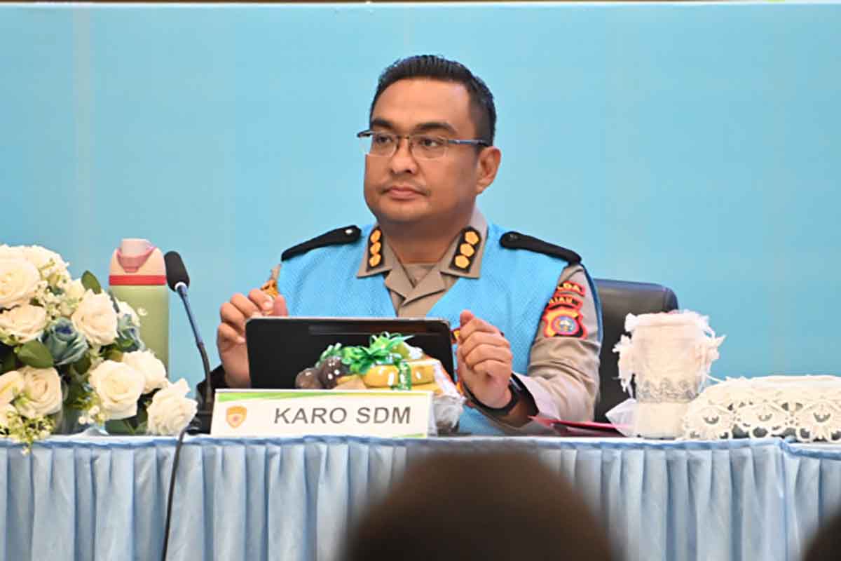 Karo SDM Polda Riau Kombes Pol Boy Jeckson Situmorang memberikan keterangan terkait proses seleksi Akpol Tahun Anggaran 2026.