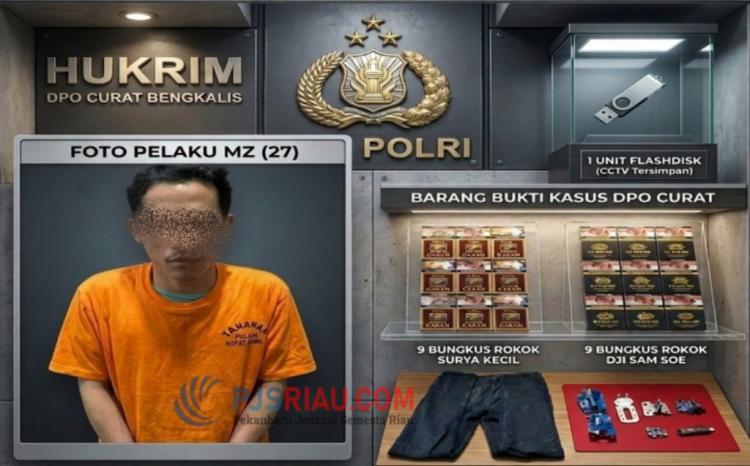 DPO kasus pencurian dengan pemberatan yang ditangkap di Kota Dumai.