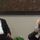 Kuasa hukum sekaligus pemerhati cagar budaya, Teguh Satya Bhakti, dan Direktur Jenderal Pelindungan Kebudayaan dan Tradisi Kementerian Kebudayaan, Restu Gunawan saat konferensi pers di Kantor Kementerian Kebudayaan,