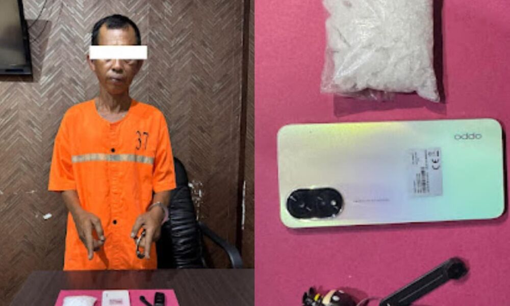 pengedar narkotika jenis sabu di Jalan Kelapapati Tengah, Desa Kelapapati, Kecamatan Bengkalis, Senin (8/6/2026)