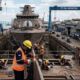Pembuatan kapal perang Landing Platform Dock produksi PT PAL Indonesia yang dipesan Filipina.