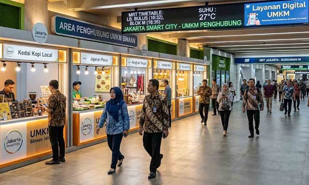 Jalur bawah tanah penghubung pusat perbelanjaan di kawasan Senayan Jakarta