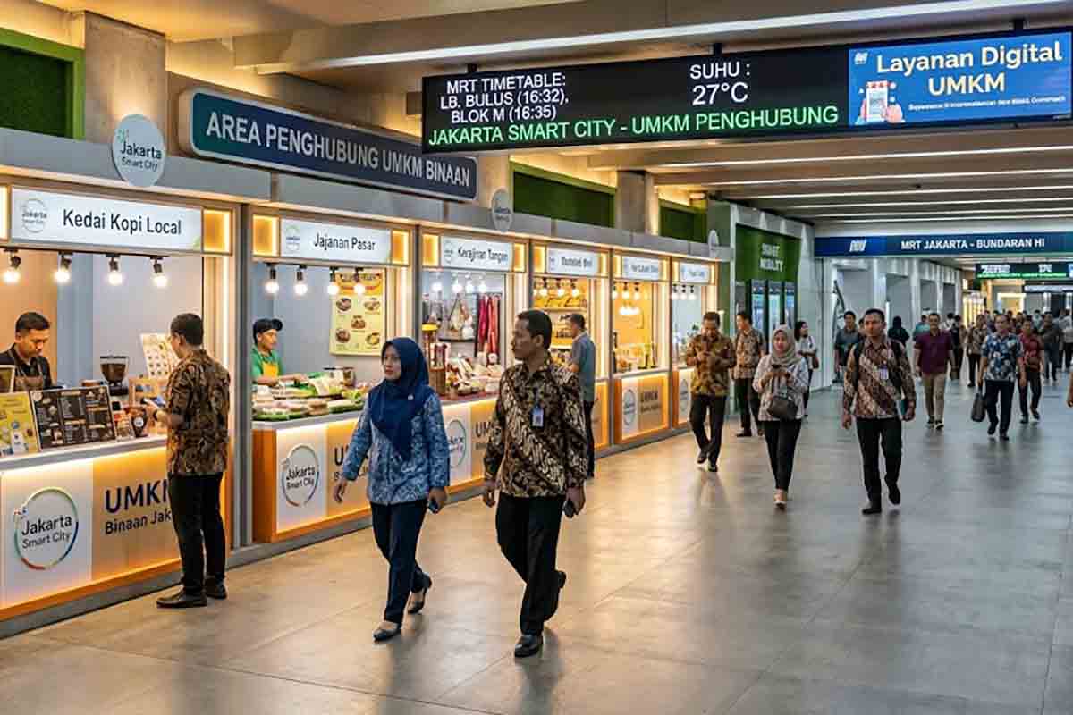 Jalur bawah tanah penghubung pusat perbelanjaan di kawasan Senayan Jakarta
