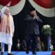 Presiden RI Prabowo Subianto berjabat bersama Perdana Menteri India Narendra Modi. AKTUALITAS.ID/HO-BAKOM RI