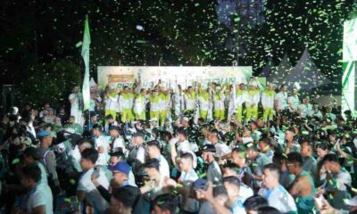 Kapolda Riau Irjen Herry Heryawan melepas ribuan peserta Riau Bhayangkara Run 2026 di depan Mapolda Riau, Pekanbaru.