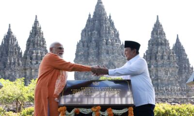 Presiden Prabowo Subianto dan Perdana Menteri India Narendra Modi bersama di kompleks Candi Prambanan, Yogyakarta, (8/7/2026). AKTUALITAS.ID/HO-BAKOM RI