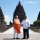Presiden Prabowo Subianto dan Perdana Menteri India Narendra Modi berfoto bersama di kompleks Candi Prambanan, Yogyakarta, (8/7/2026). AKTUALITAS.ID/HO-BAKOM RI