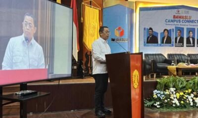 Anggota Bawaslu RI Puadi menyampaikan lima fokus penguatan pengawasan berbasis digital menuju Pemilu 2029
